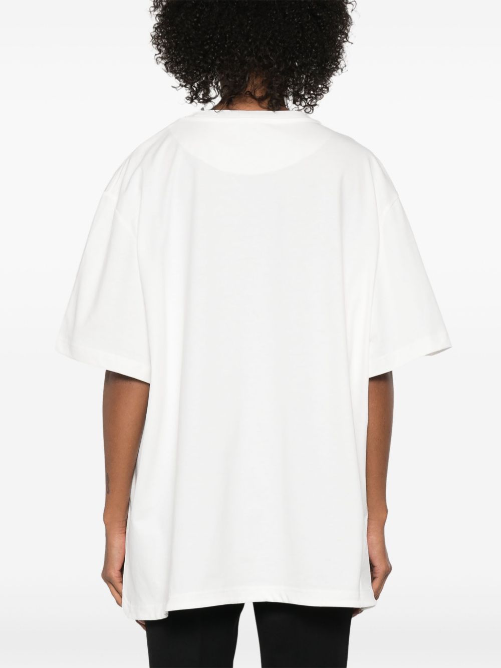 The Attico Asymmetric cotton t-shirt