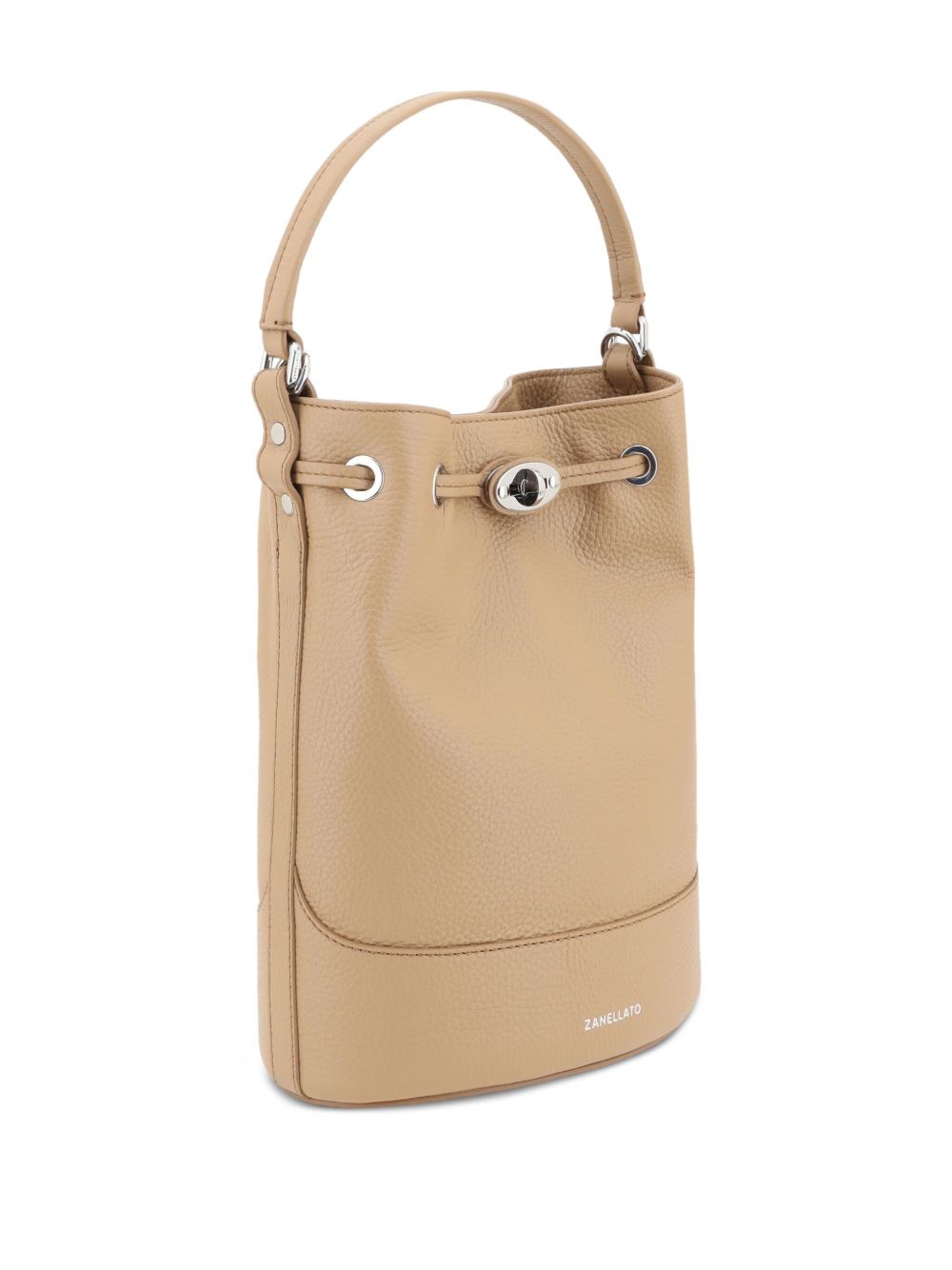 Zanellato Monda'® Small Bag In Hammered Brown Cantucci Leather