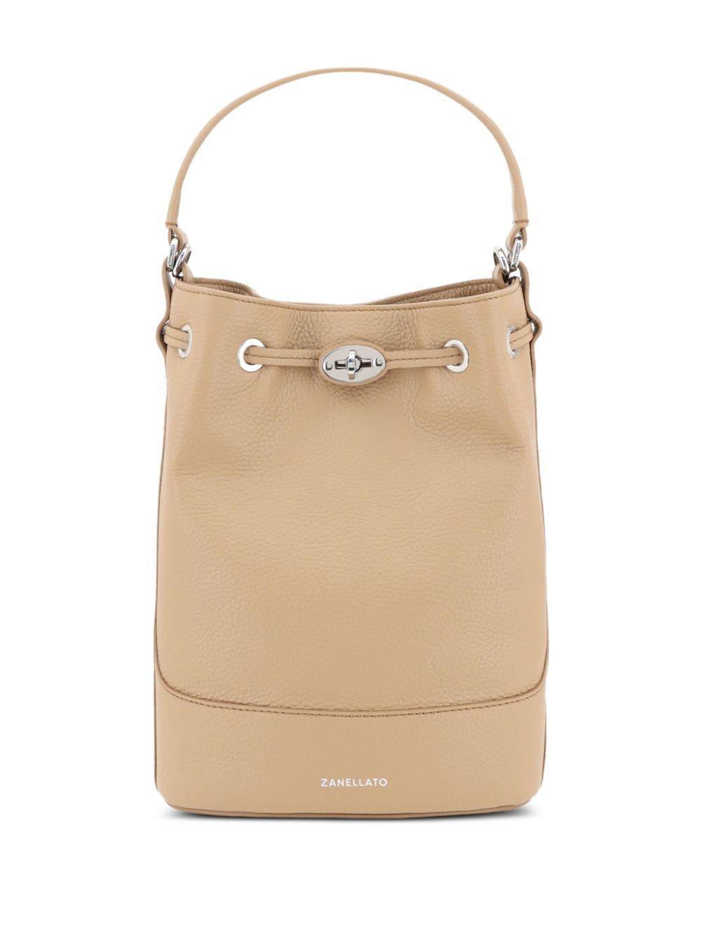 Zanellato Monda'® Small Bag In Hammered Brown Cantucci Leather