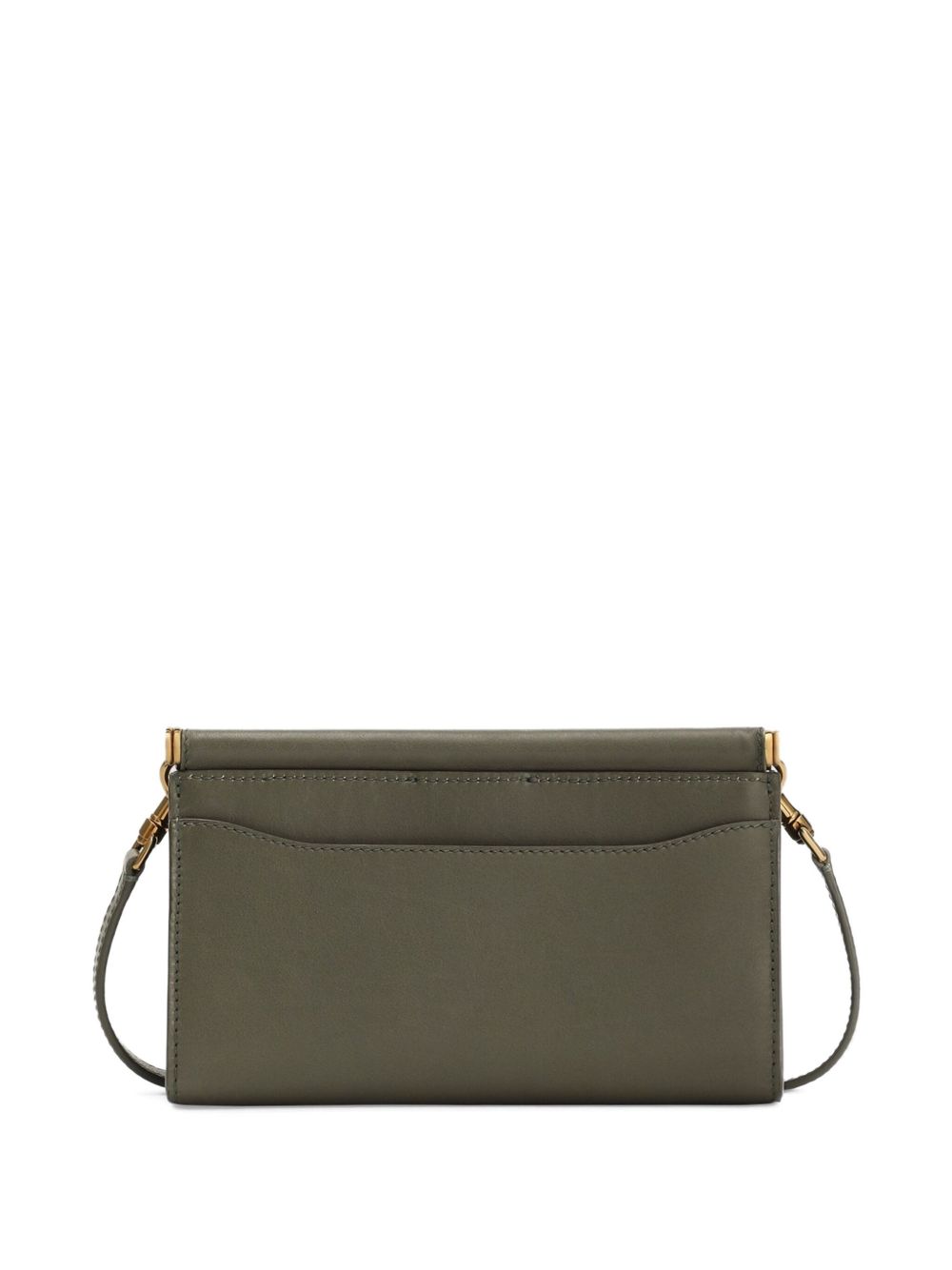 Dolce & Gabbana- plongé calfskin phone bag in olive green