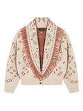 Alanui Bandana jacquard cashmere and wool cardigan