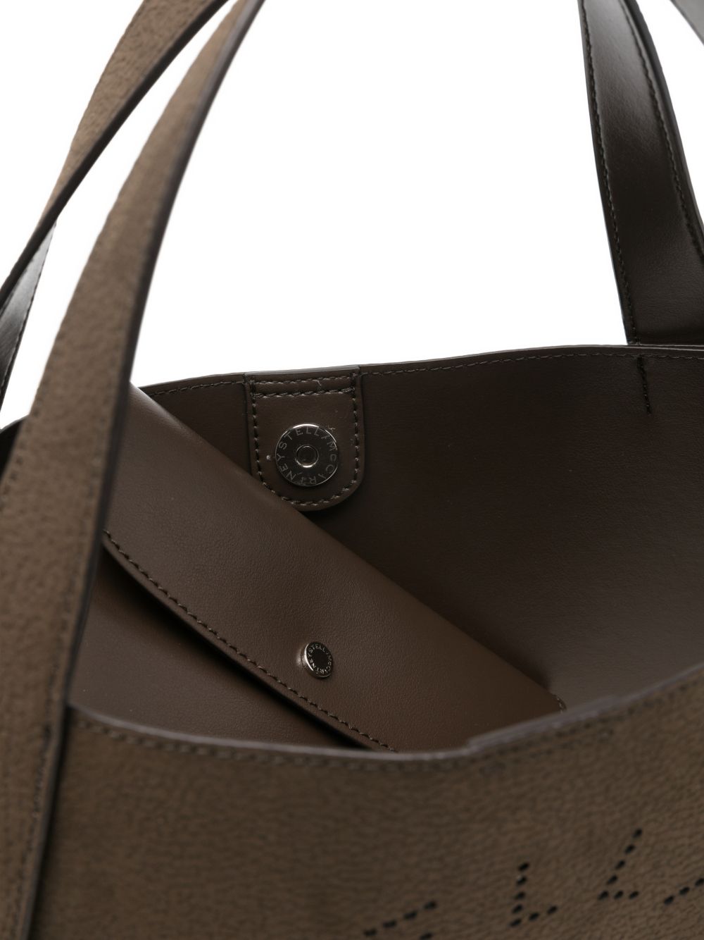 Stella McCartney Large Suede Logo Tote Bag