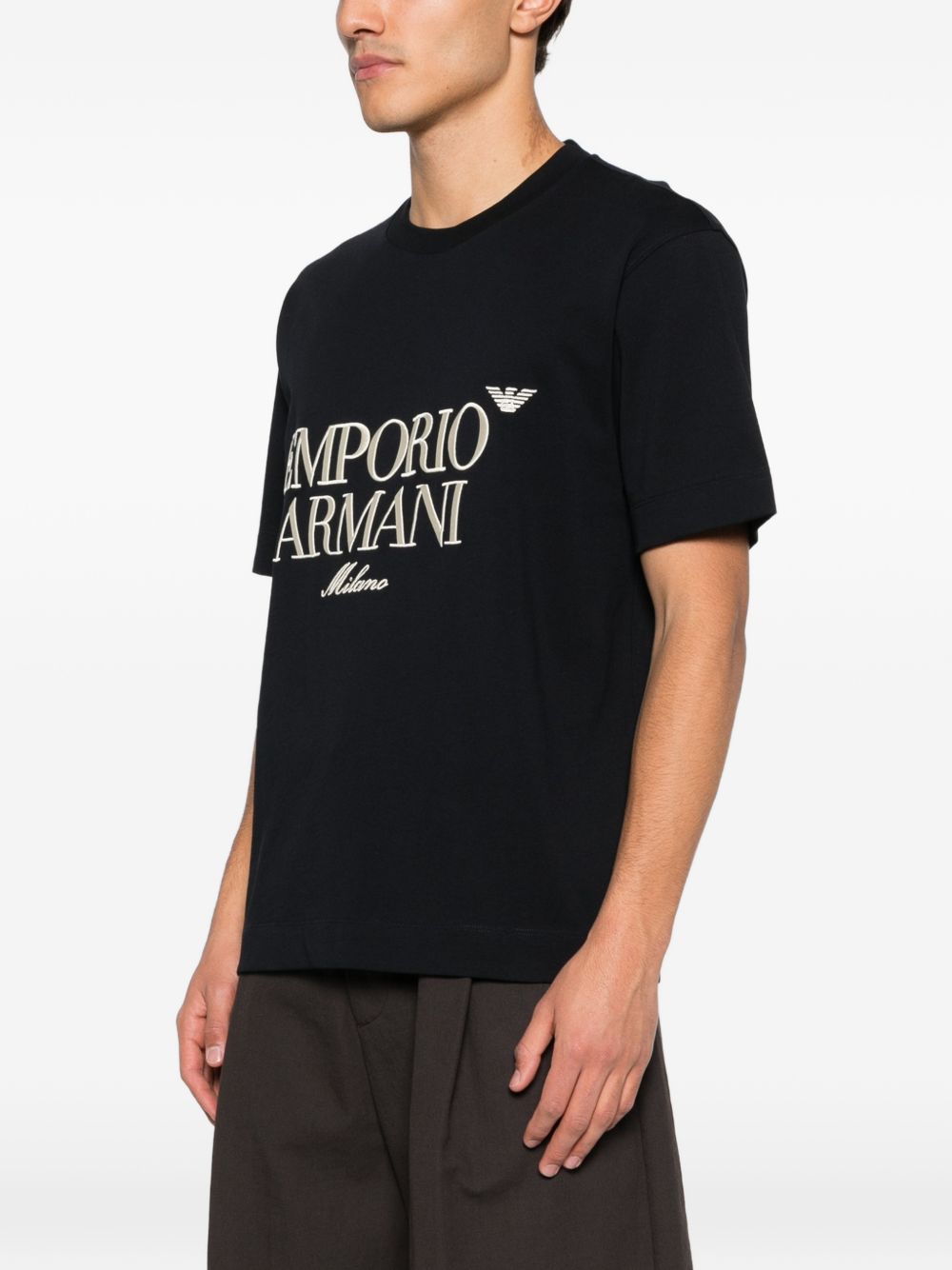 Emporio Armani Logo cotton t-shirt