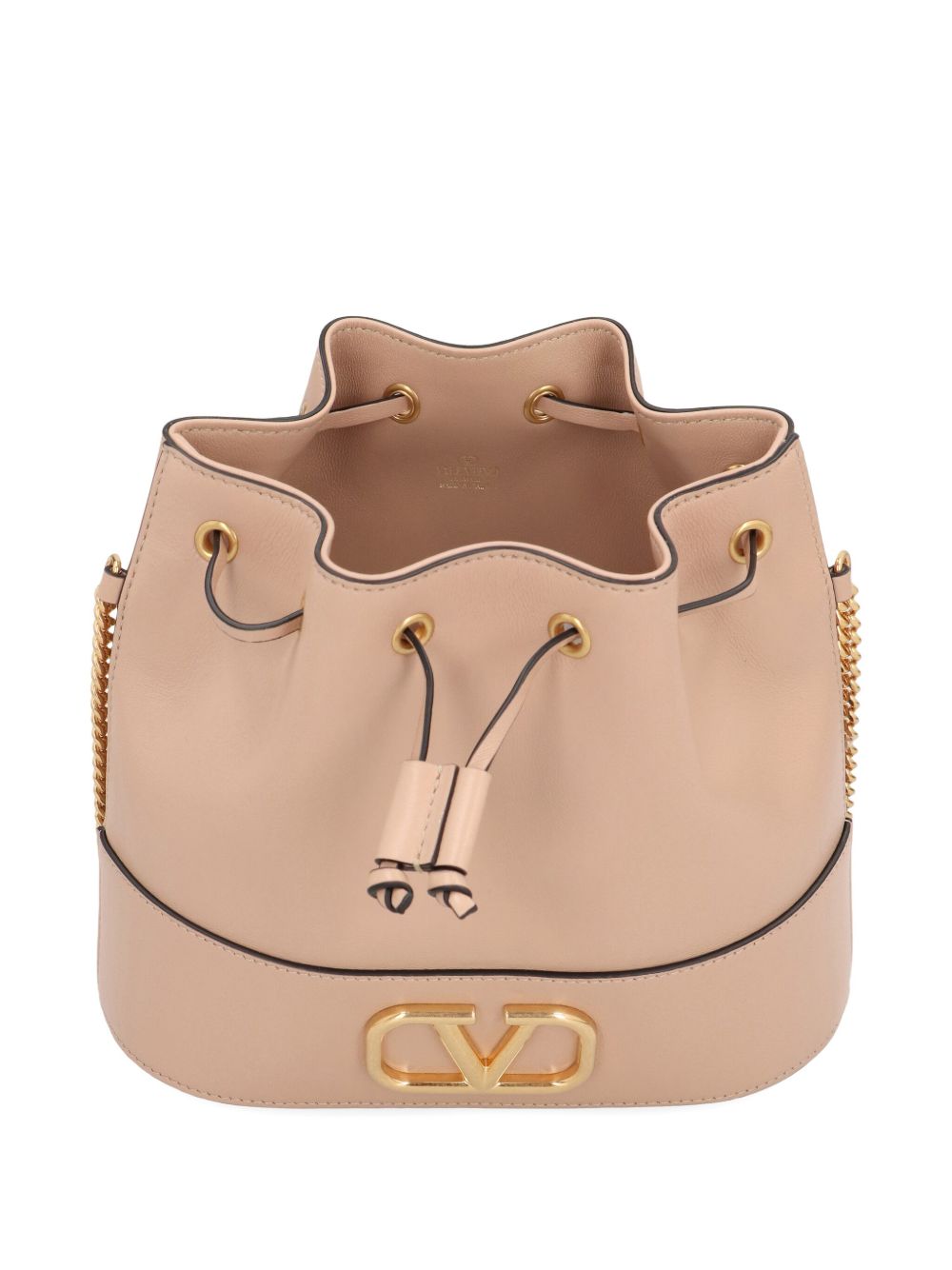 Valentino Garavani Mini Bucket Bag In Nappa With Vlogo Signature Chain