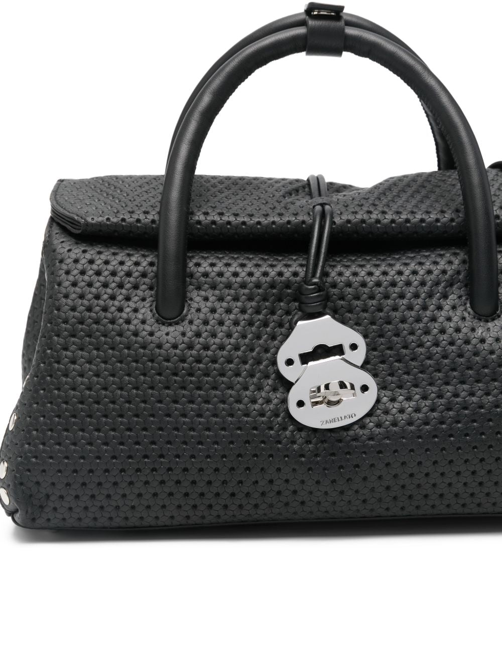 Zanellato Postina® Small Leather Bag Venissa Black Black