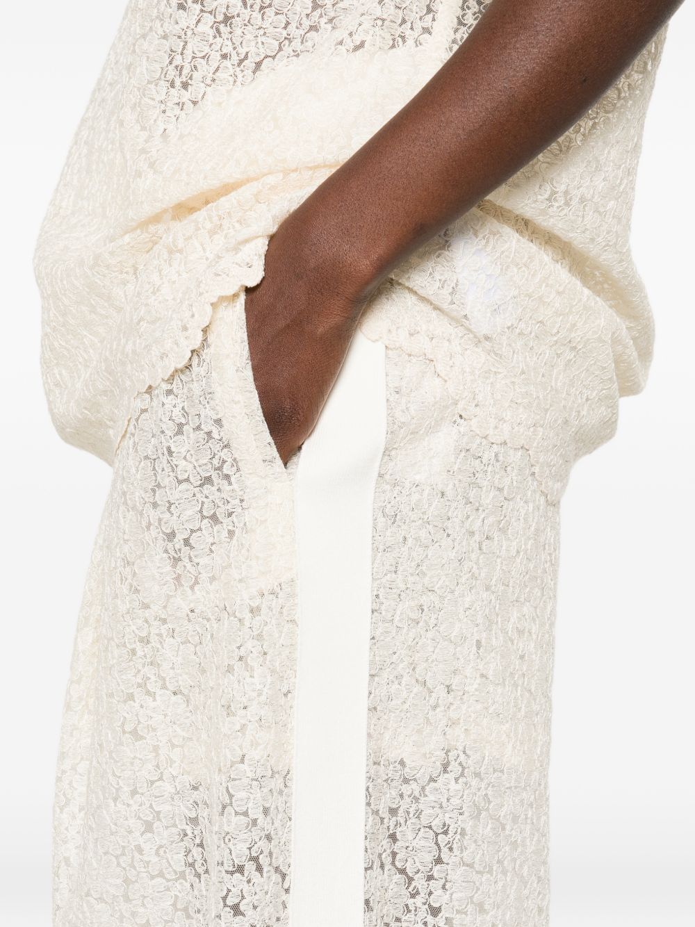 Ermanno Scervino Embroidered wide-leg trousers