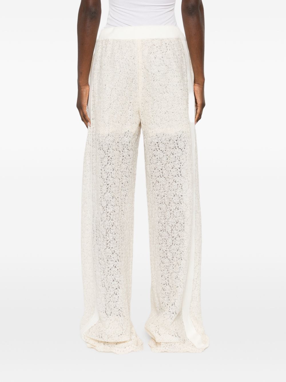 Ermanno Scervino Embroidered wide-leg trousers