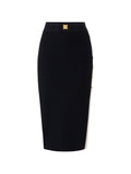 Elisabetta Franchi Knitted midi skirt