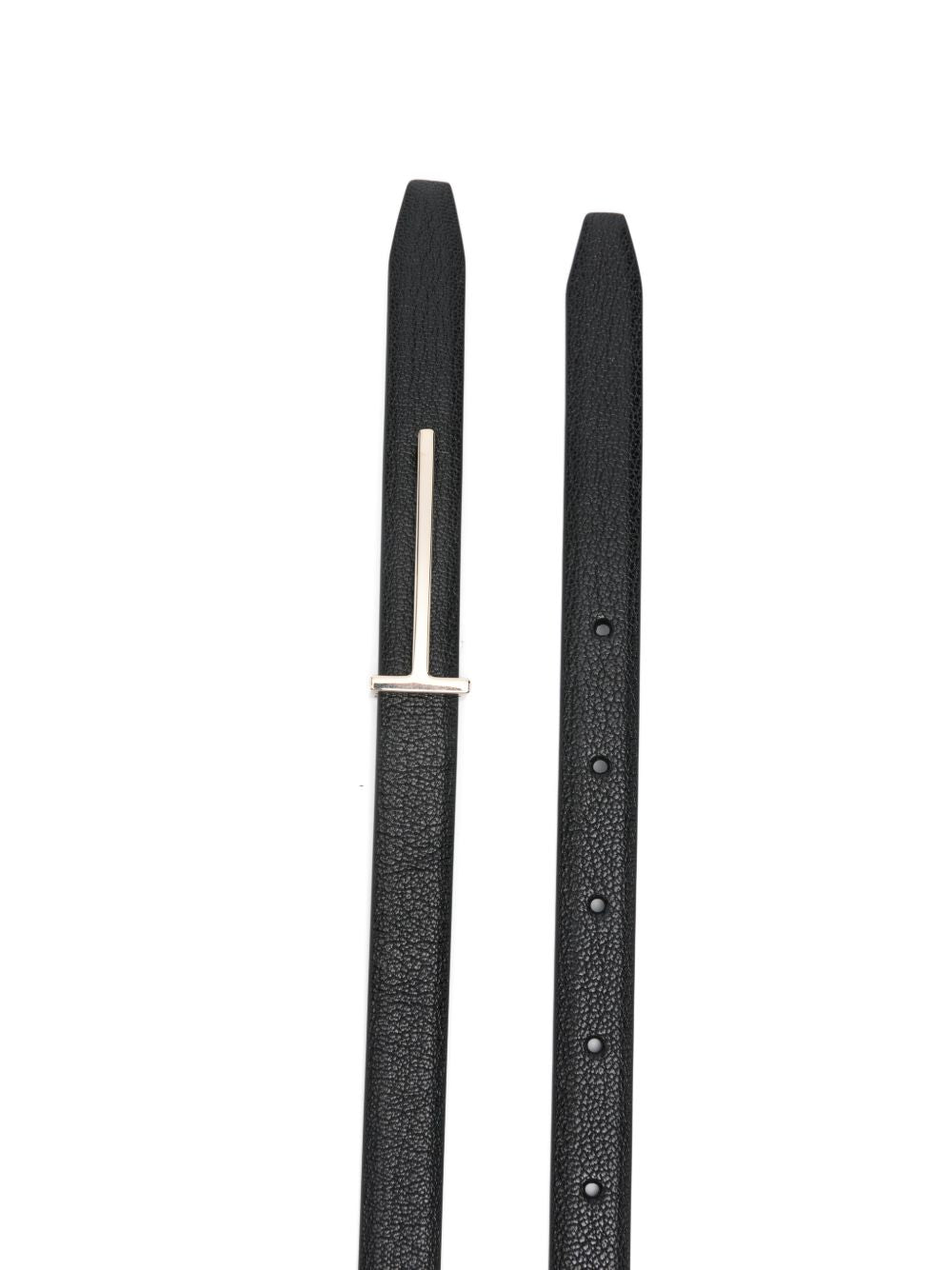 Tom Ford Slim T Belt In Soft Grain Leather