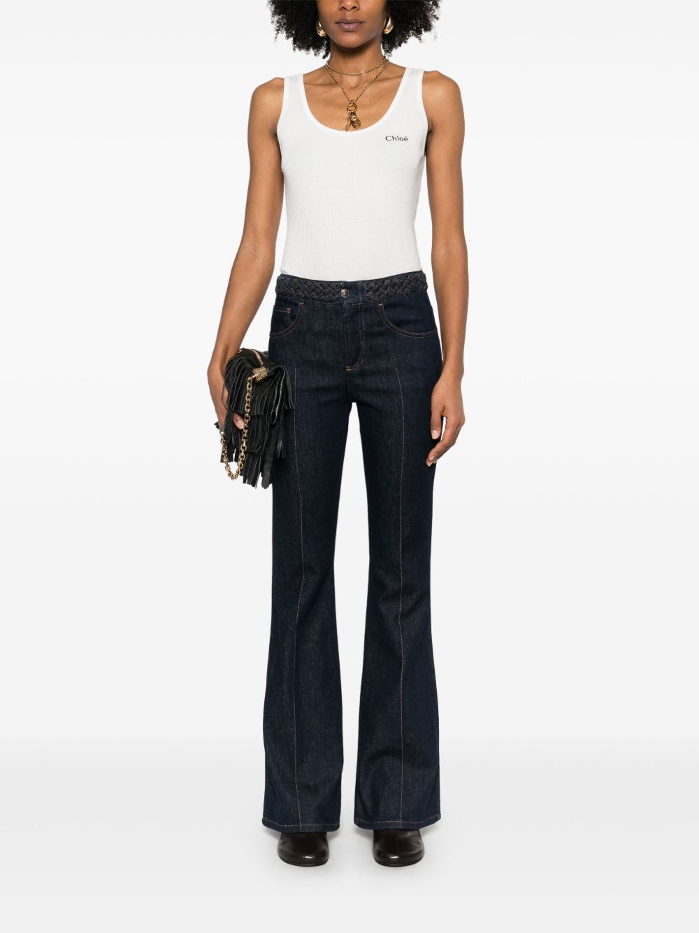Chloé ChloÃ© Logo cotton top