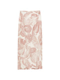 Alysi Printed silk skirt
