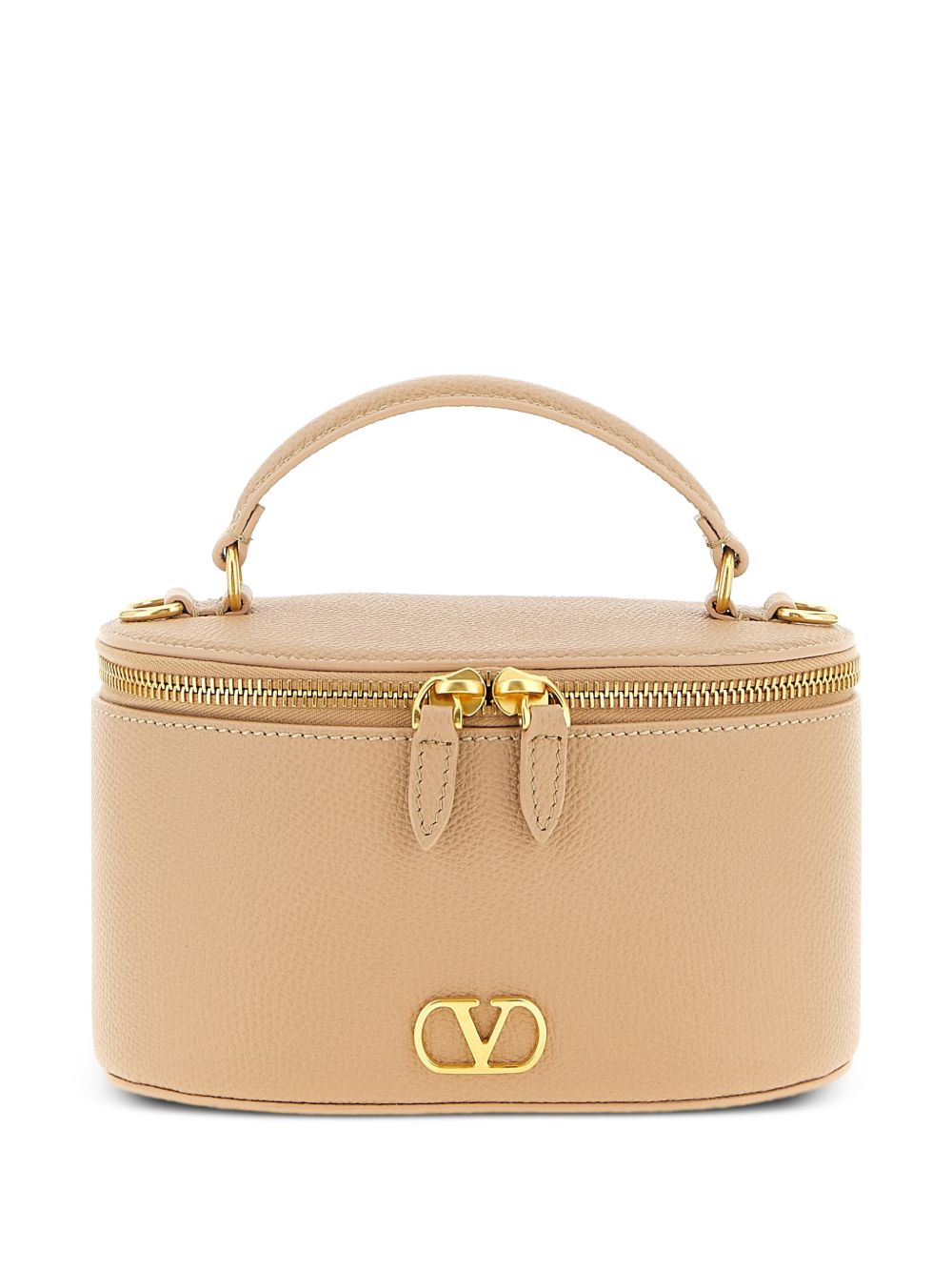 Valentino Garavani Vlogo Signature Mini Vanity Bag In Grainy Calfskin