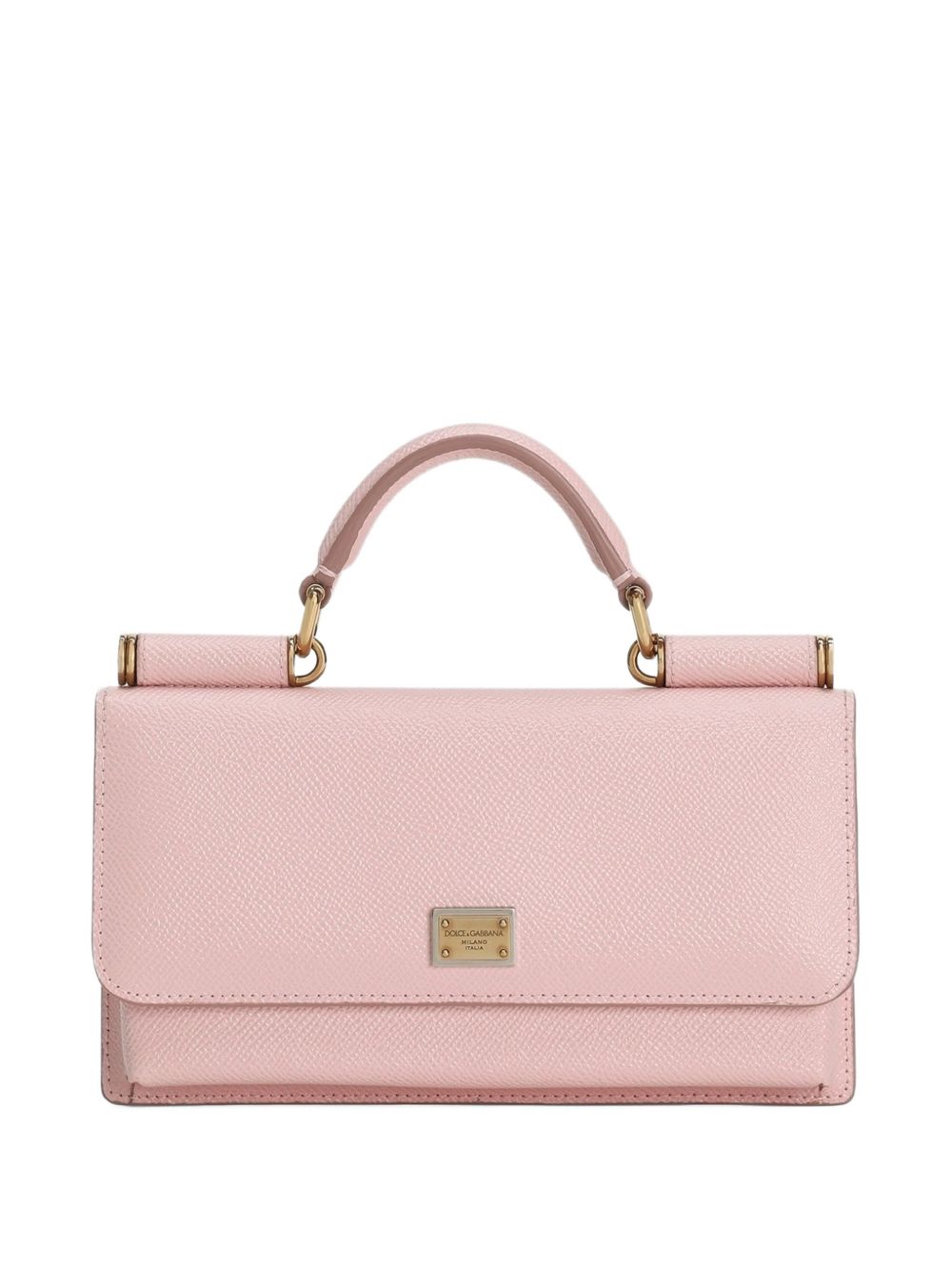 Dolce & Gabbana-Miss Sicily mini bag in pink leather