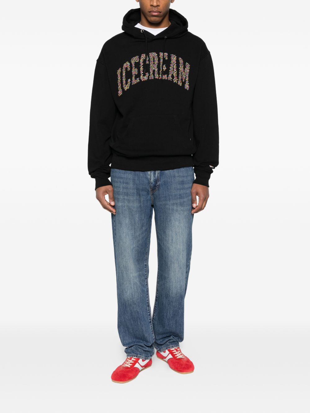 Icecream Logo cotton hoodie