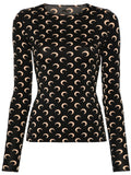 Marine Serre Moon crewneck top