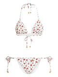 Dolce & Gabbana Roses print bikini set