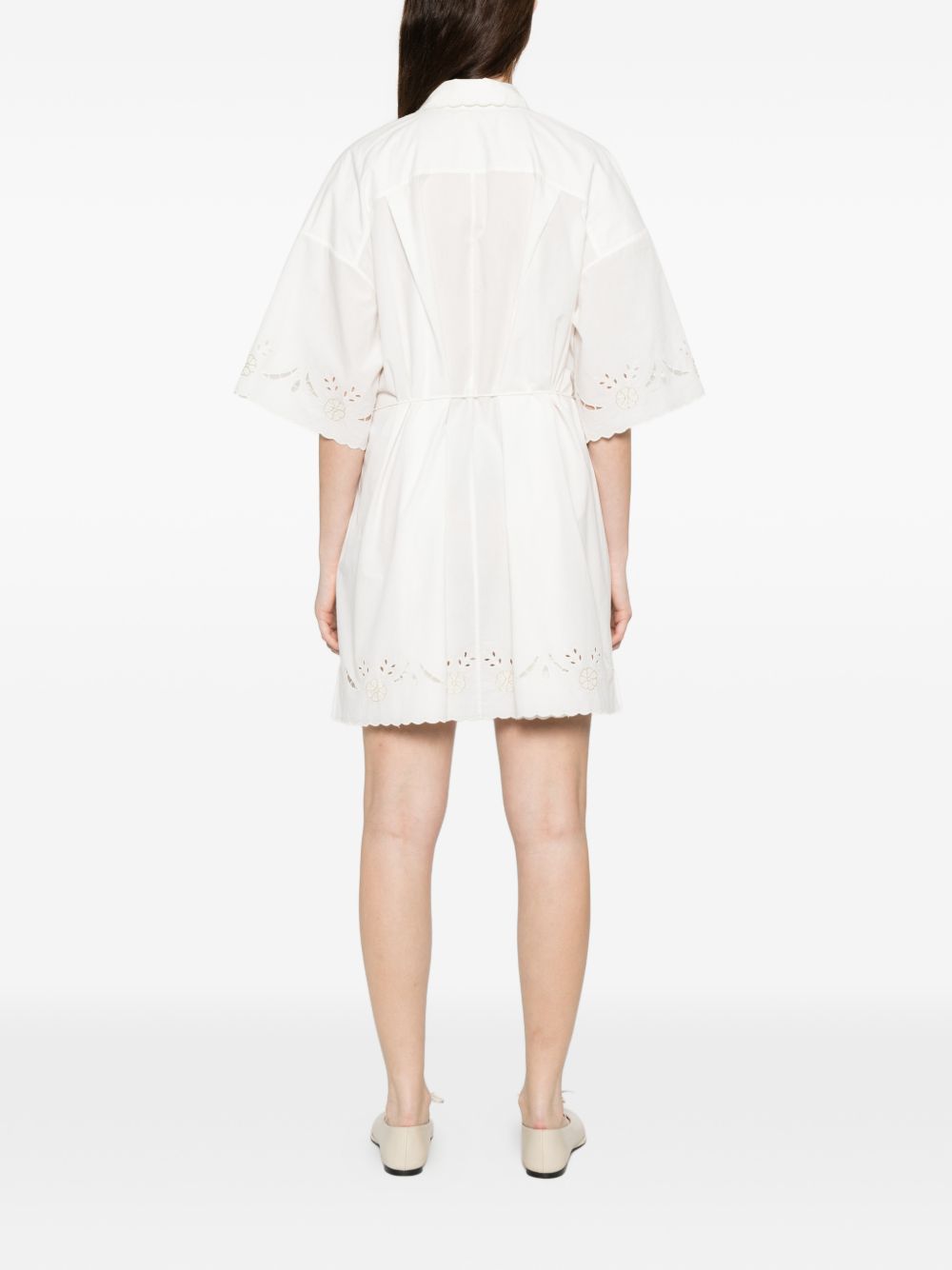 Forte Forte Embroidered cotton shirtdress
