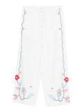 Forte Forte Embroidered cotton trousers