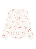 Forte Forte V-neck Printed crossed shirt