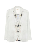 Sissiottostyle Printed single-breasted blazer jacket