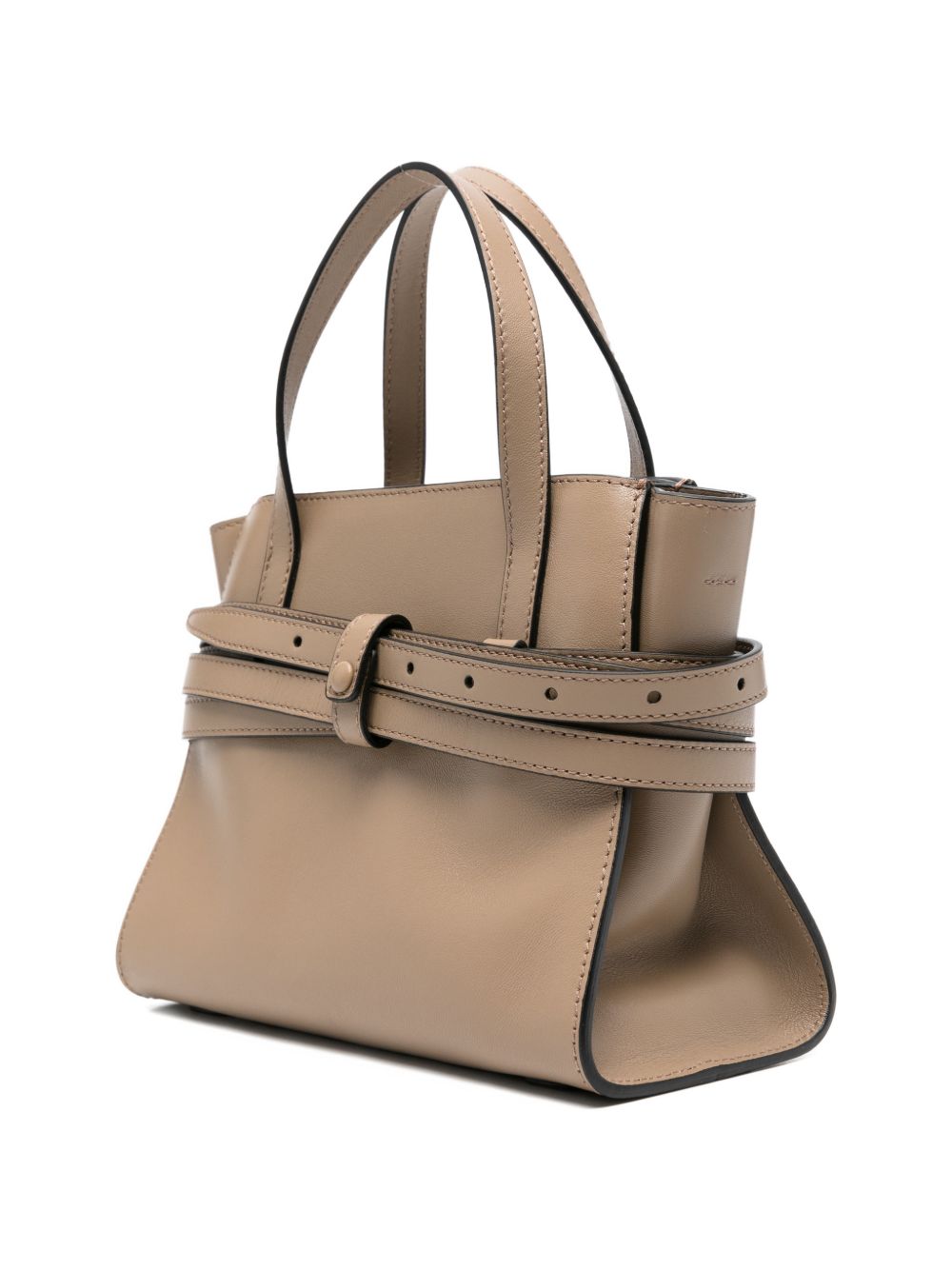 Moschino Tie Me small leather handbag