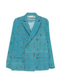 Pierre Louis Mascia Printed silk jacket