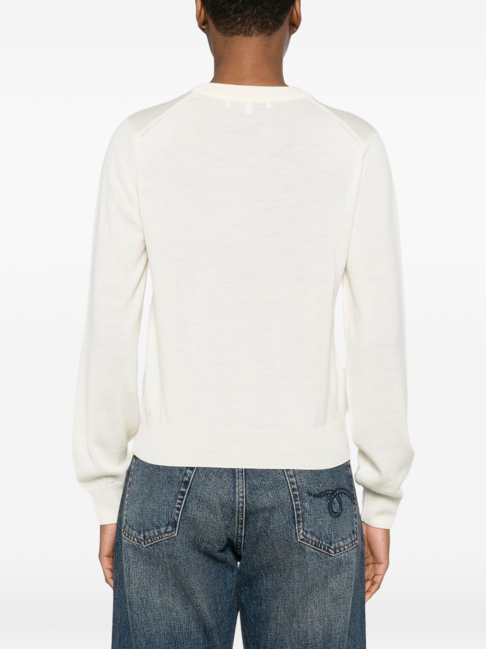 Maison Kitsuné Baby Fox wool crewneck jumper