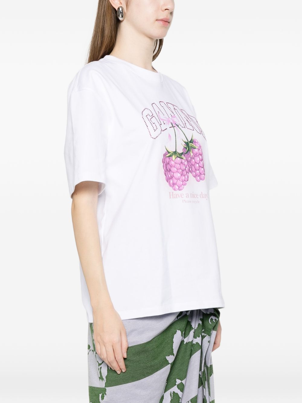 GANNI T-shirts and Polos White