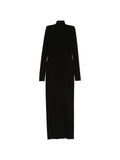 Norma Kamali Turtle-neck long dress