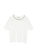 Ermanno Firenze Embroidered cotton t-shirt