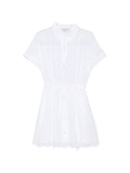 Ermanno Firenze Embroidered cotton shirtdress