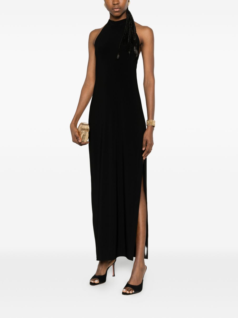 Norma Kamali Side slit long dress
