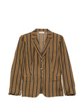 Alberto Biani Striped silk blazer jacket