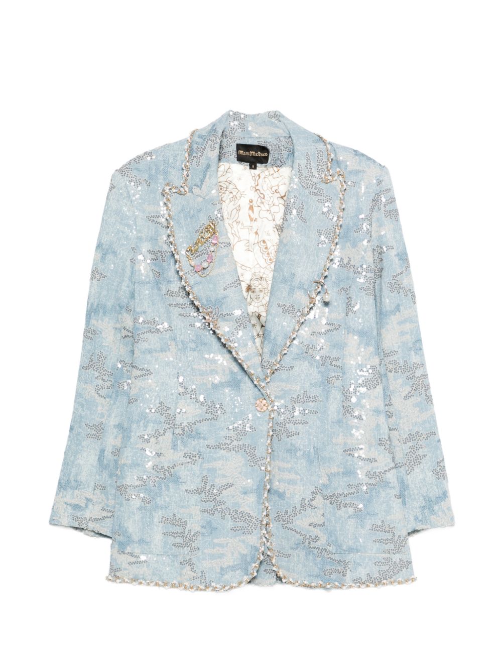 Minime Paris Printed single-breasted jacket