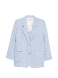 White Sand Linen blend single-breasted jacket