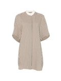 Alysi Cotton blend striped dress