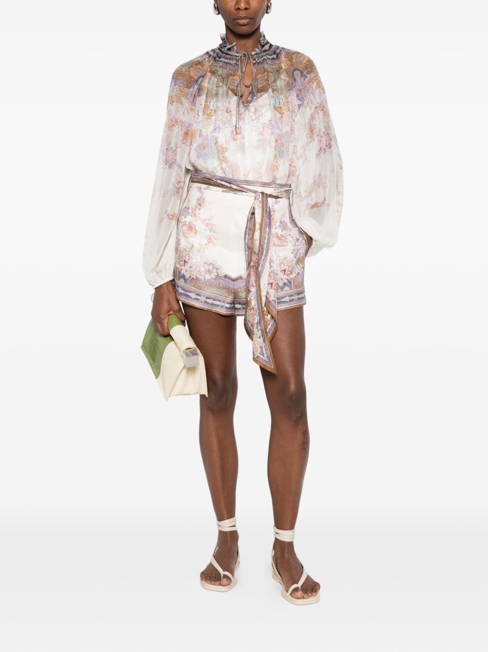 Zimmermann Luna linen shorts