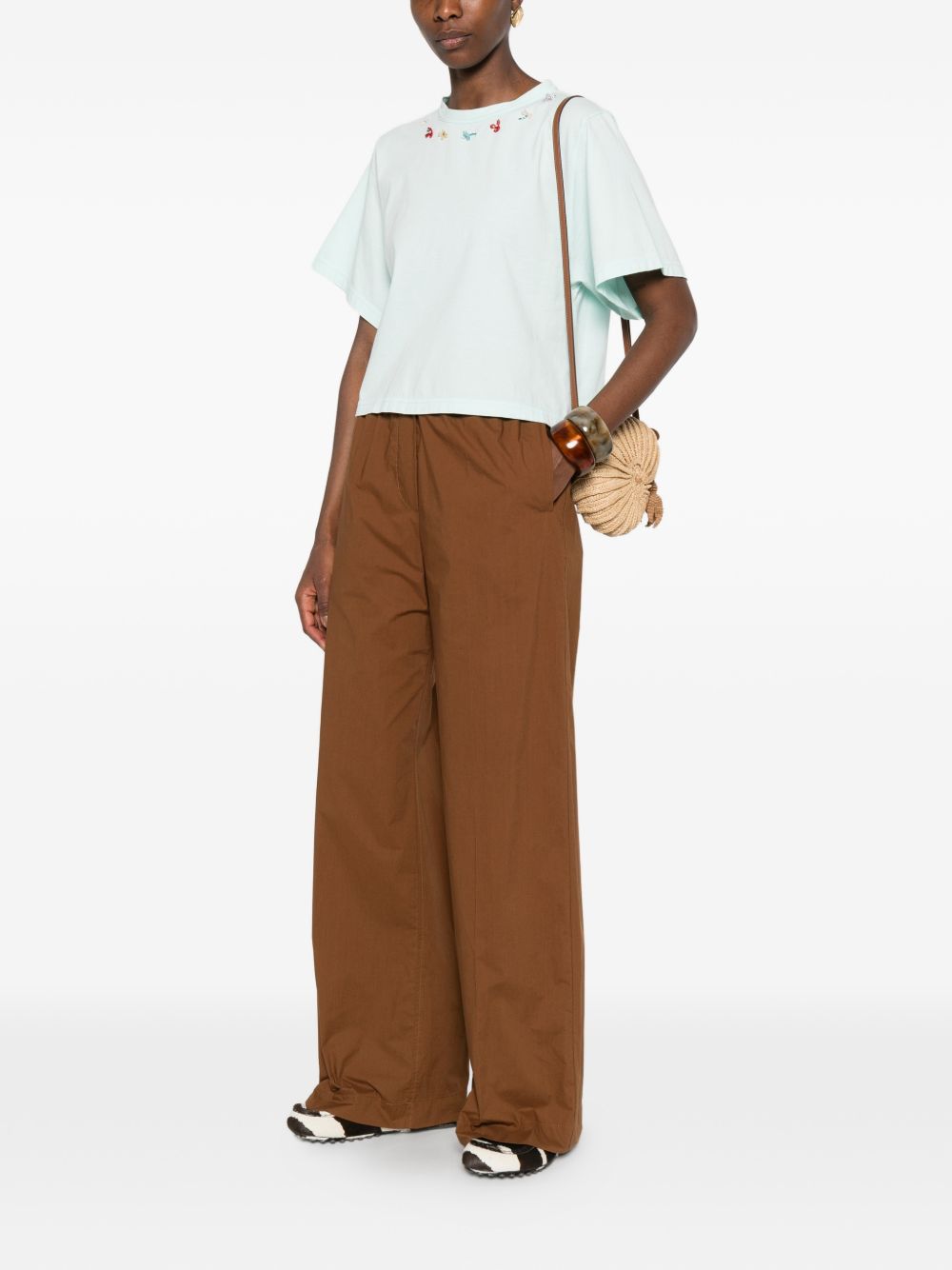 Forte Forte Embroidered cotton t-shirt