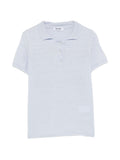 Base Linen and cotton blend polo shirt