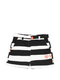 Alessandro Enriquez Striped cotton shorts