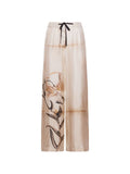 Pierre Louis Mascia Printed silk trousers