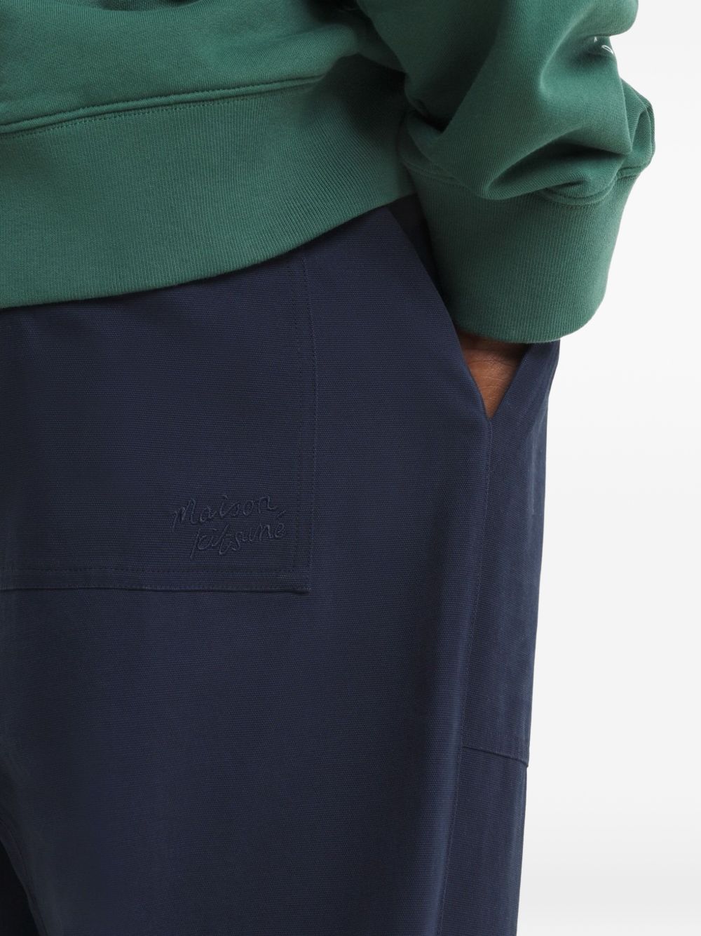 Maison Kitsuné Maison KitsunÃ© Cotton trousers