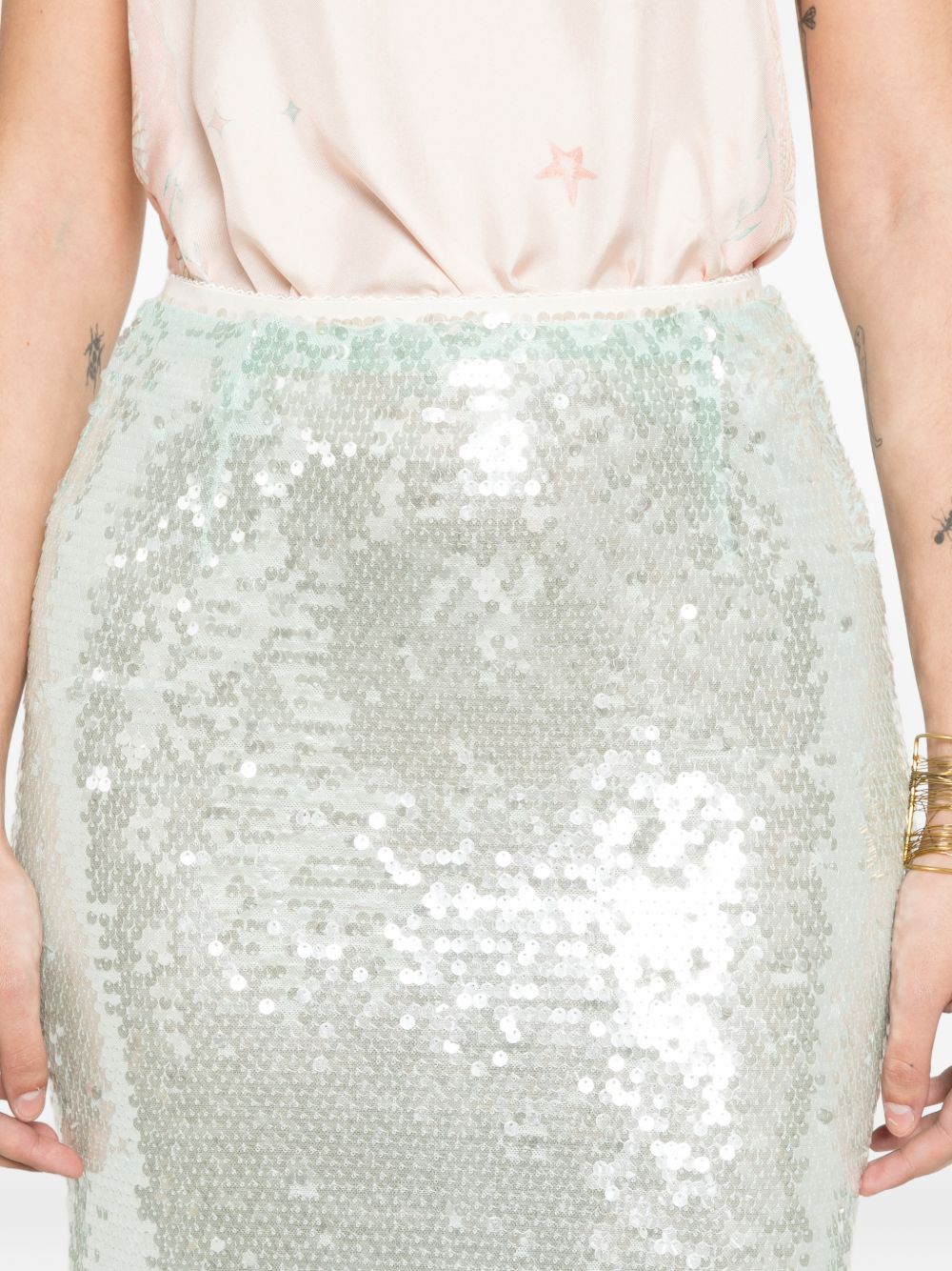 Forte Forte Sequined long skirt