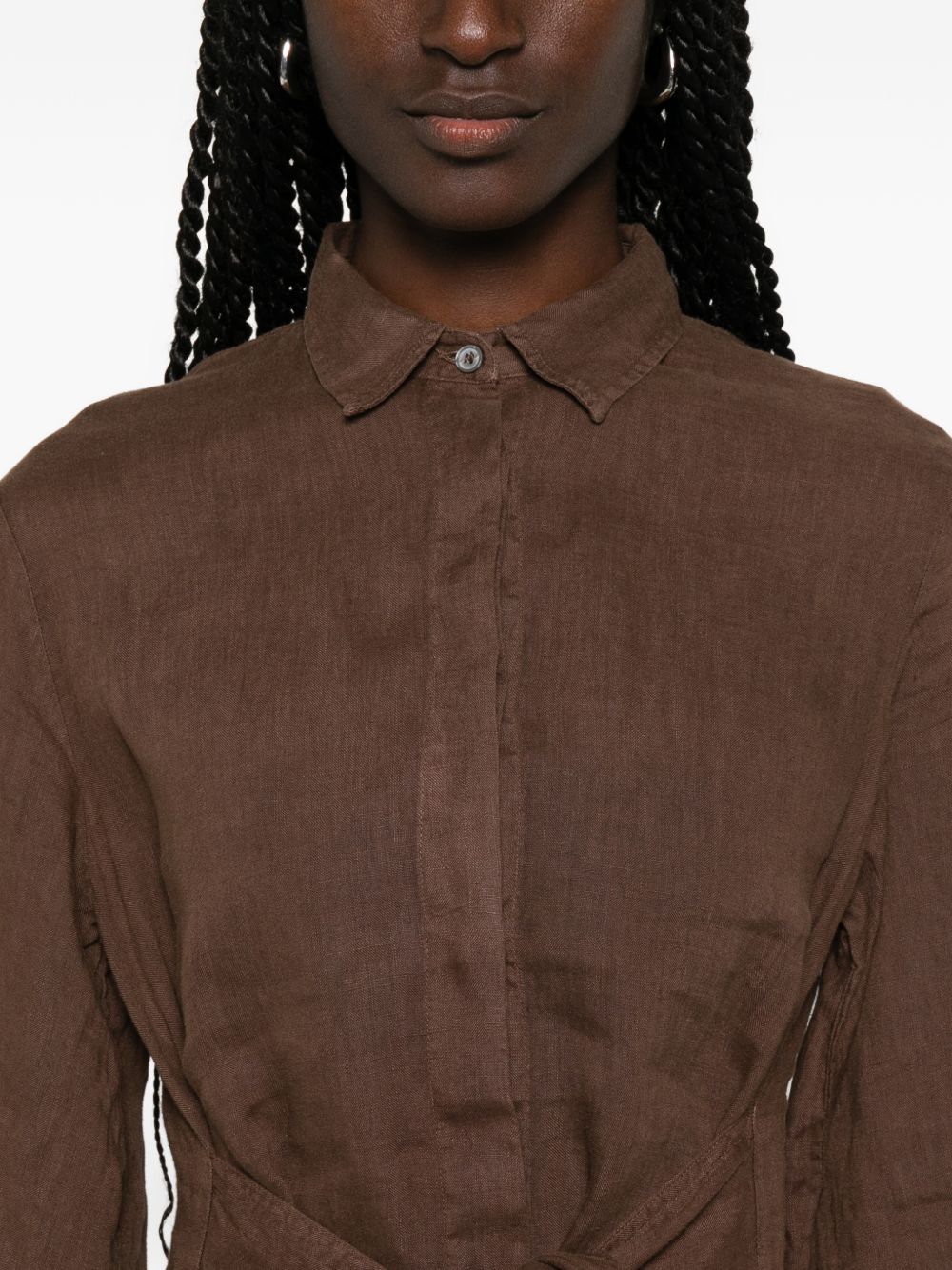 Archivio '67 Linen chemisier dress