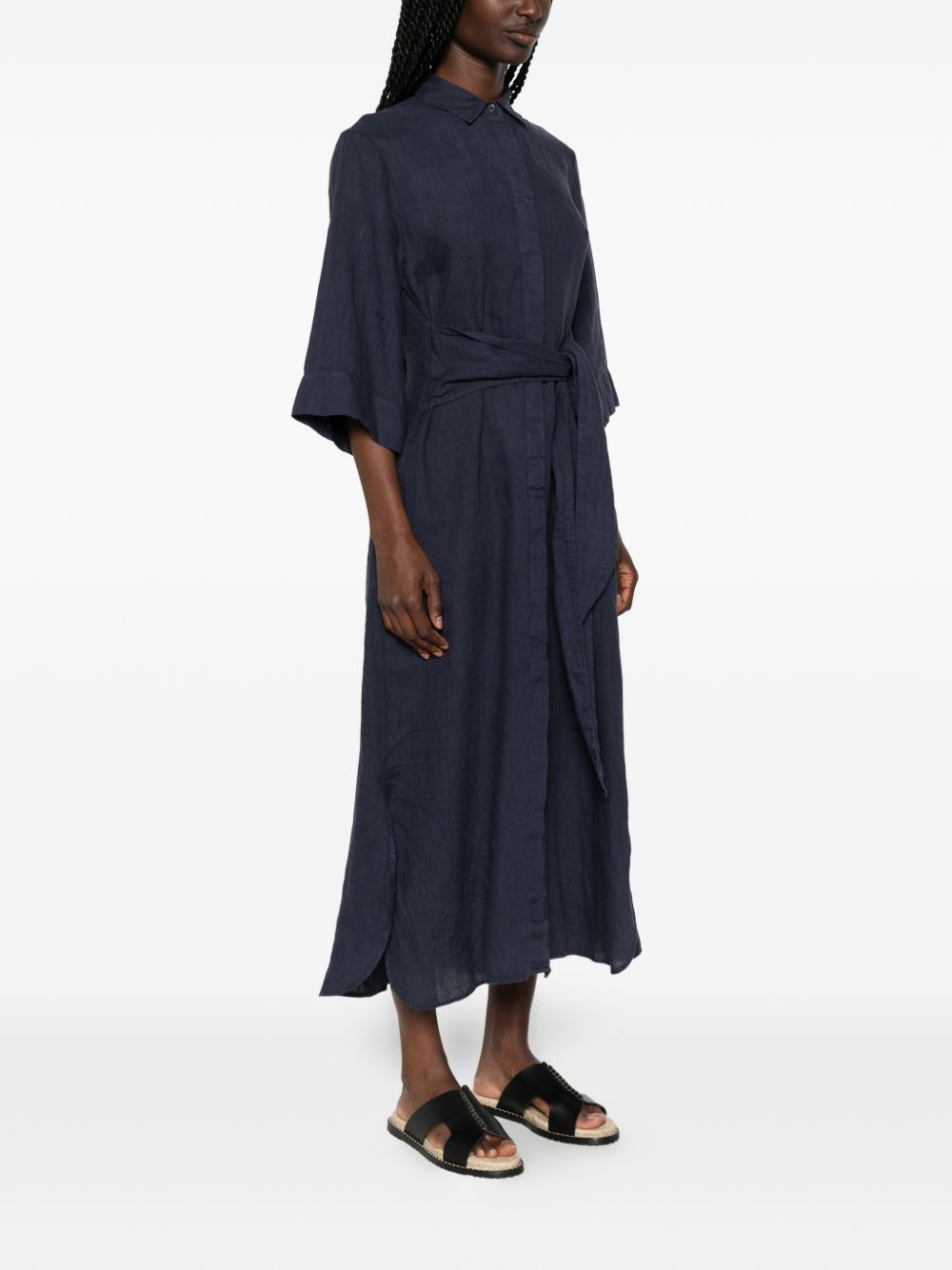 Archivio '67 Linen chemisier dress