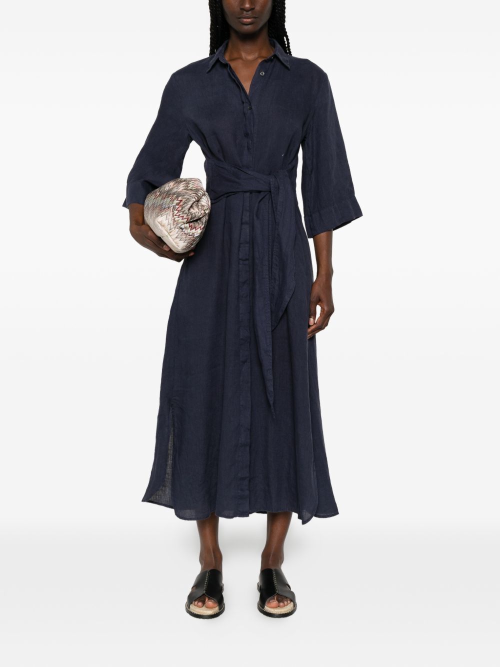 Archivio '67 Linen chemisier dress