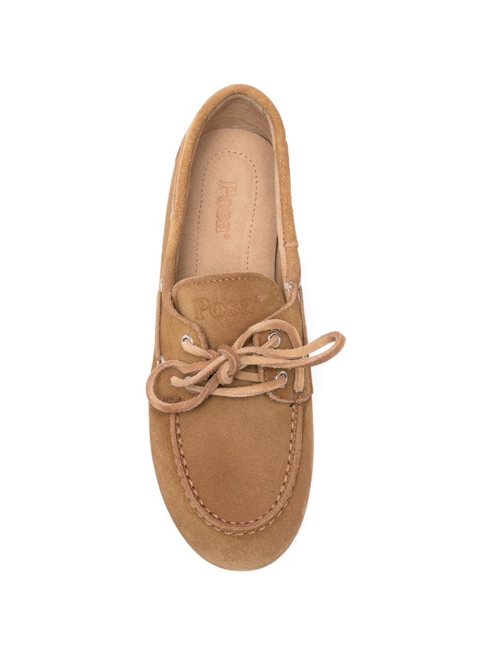032C Silk & Nylon Leather boat loafers