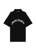Palm Angels Logo Cotton Polo Shirt