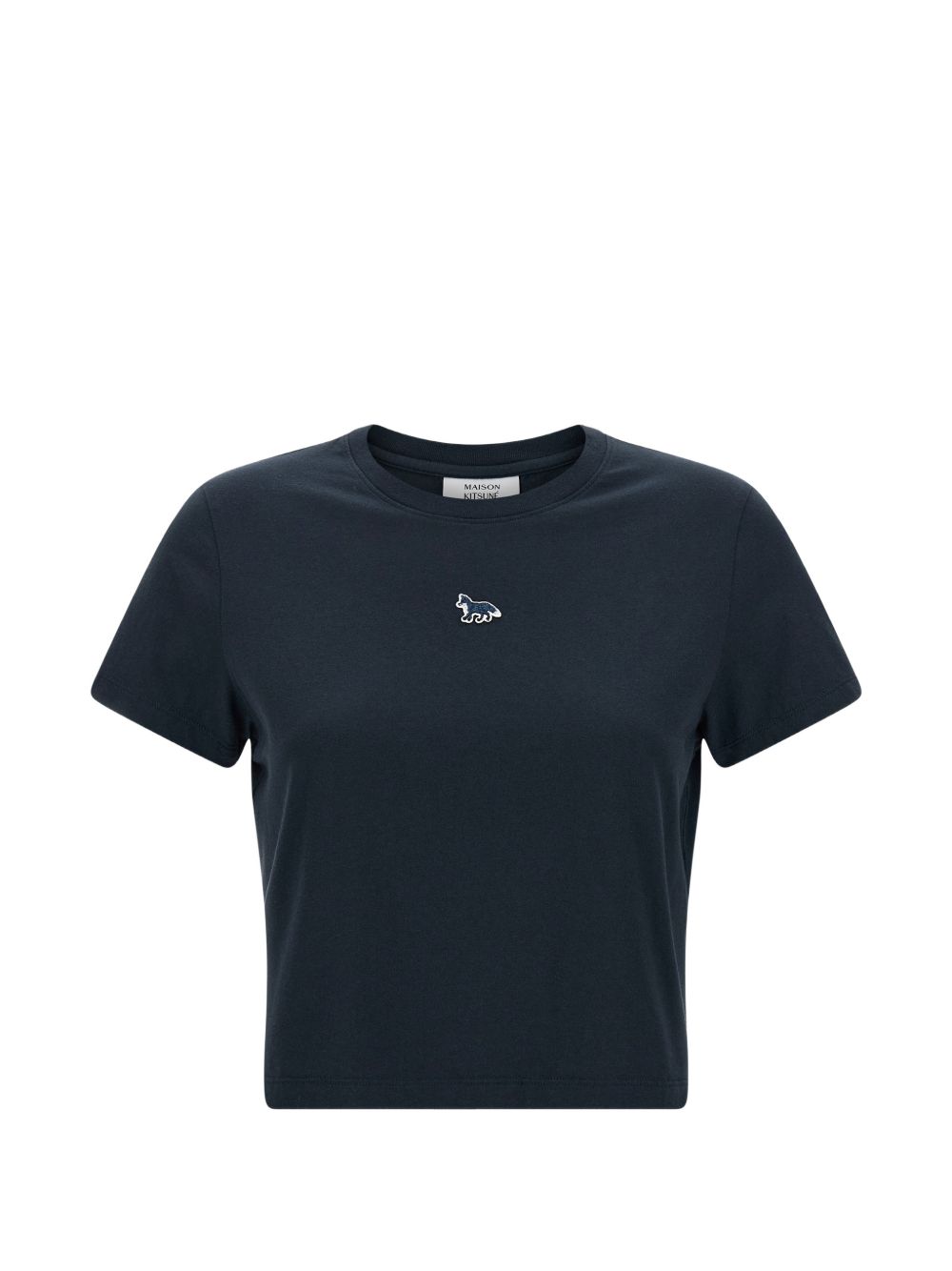 Maison Kitsuné Fox-Embroidered Cotton T-Shirt