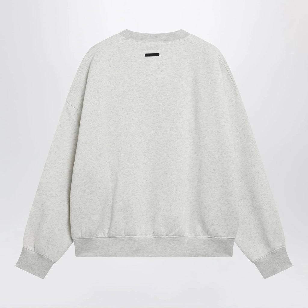 Fear of God Essentials Signature SS26 crewneck sweatshirt in fleece oatmeal